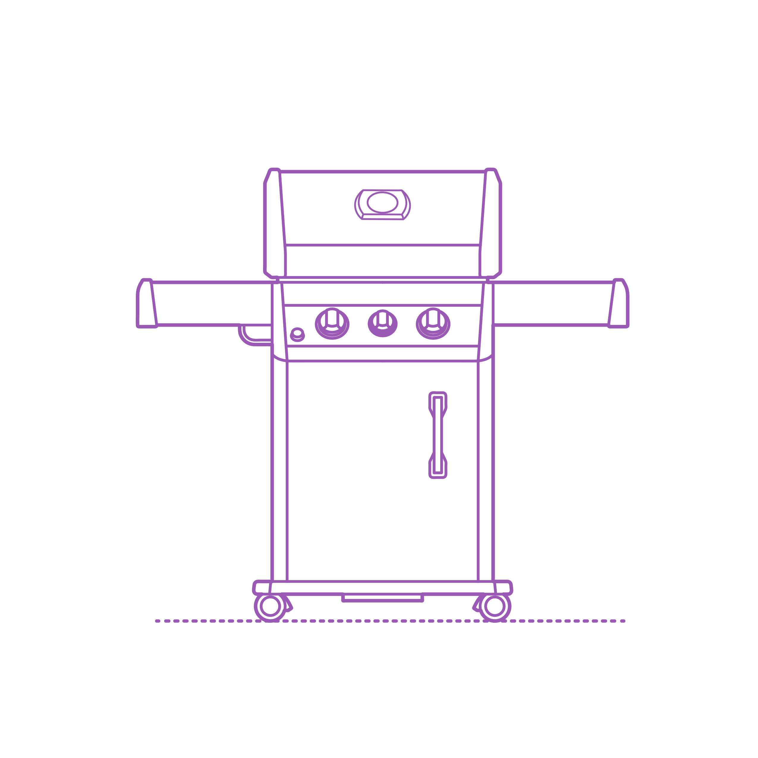 Fixtures Barbecue Bbq Grills Small Gas Grill Outline Svg Vector Free Vectors